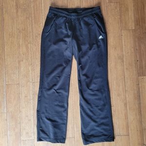 EUC Adidas Climalite 3 Black Striped Pant size Small